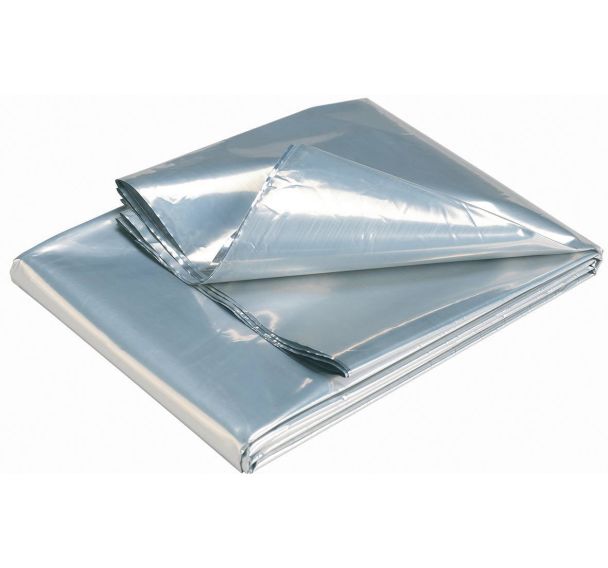 Lot de 10 couvertures de survie 145g / 50 microns