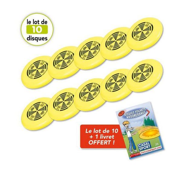 Lot de 10 disques volants pro 140