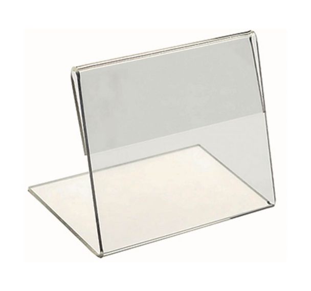 Lot de 10 étiquettes en plexiglass transparent