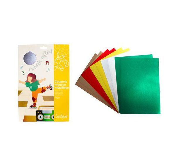 Lot de 10 feuilles A4 mousse métal 2mm