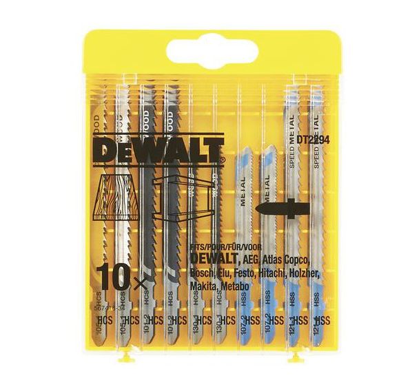 Lot de 10 lames pour scie sauteuse