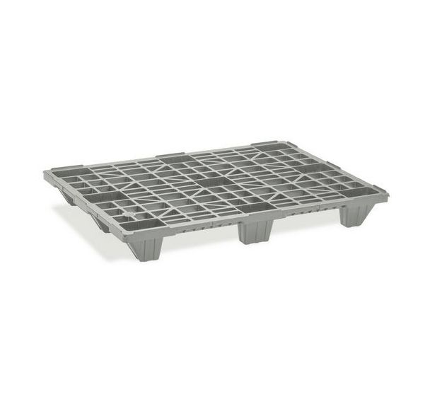 Lot de 10 palettes emboitables et recyclées - 9 plots - MDM