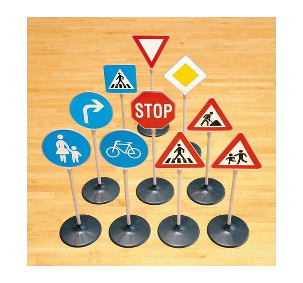 Lot de 10 panneaux de signalisation