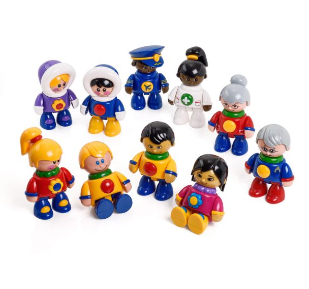 Lot de 10 personnages ethnies Tolo