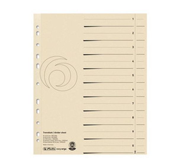 Lot de 120 Intercalaires, A4 extra large, en carte lustrée