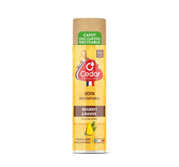 Lot de 12 Aérosol Nourrissant bois naturel - 250 ml - O'Cedar