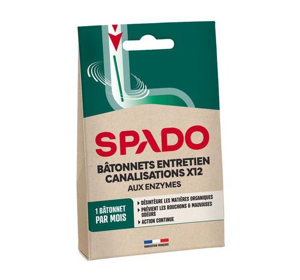 Lot de 12 Bâtonnets entretien canalisations