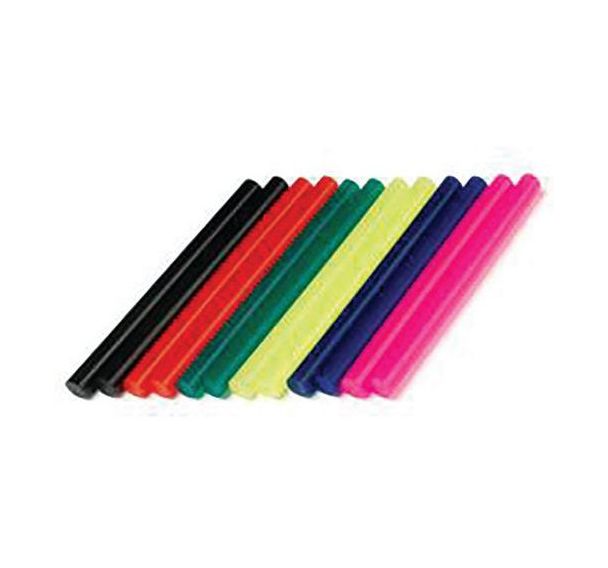 Lot de 12 Bâtons de colle colorée 7mm
