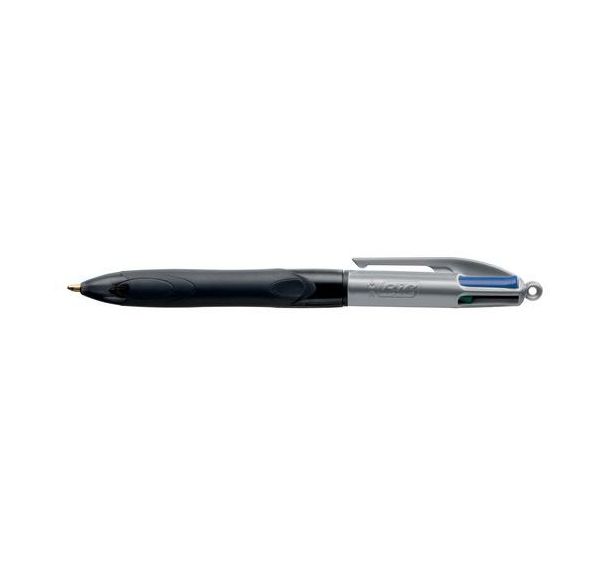 Lot de 12 Bic 4 grip pro noir gris