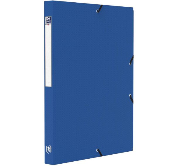 Lot de 12 Boite Oxford Memphis 24x32 Dos 25mm Polypro - Bleu