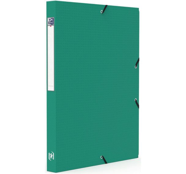 Lot de 12 Boite Oxford Memphis 24x32 Dos 25mm Polypro - Vert