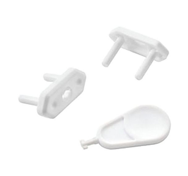 Lot de 12 Cache prise blanc avec 6 unités de clé