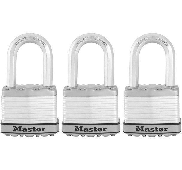 Lot de 12 Cadenas à clé en acier Excell M5EURT