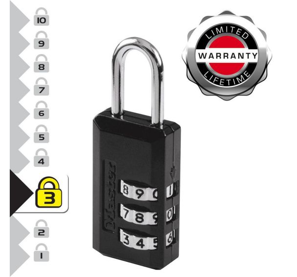 Lot de 12 Cadenas à combinaison programmable en zinc