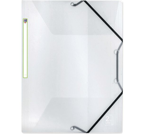 Lot de 12 Chemise Elastique Oxford 2nd Life A4 Polypro  - Incolore