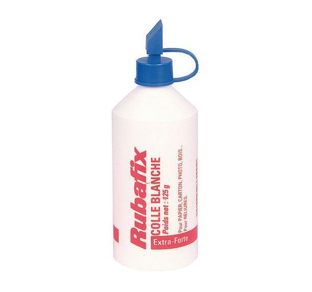 Lot de 12 Colle blanche - flacon de 125 g Rubafix