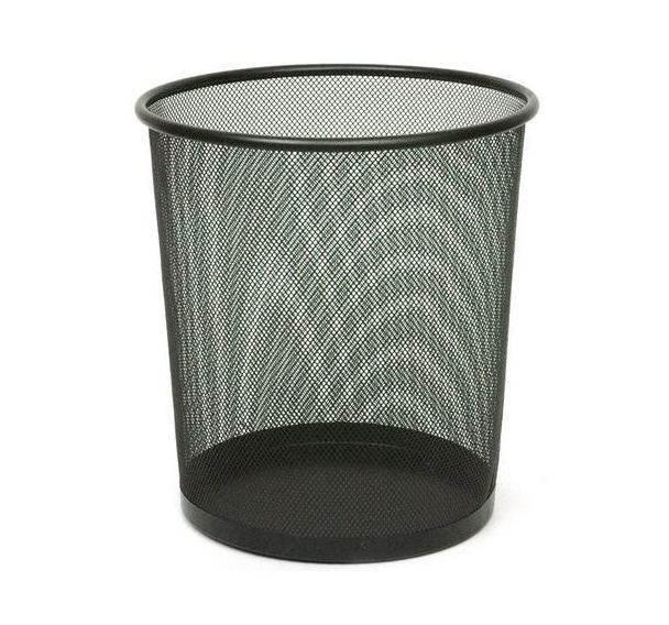 Lot de 12 Corbeille à papier 19L Noir