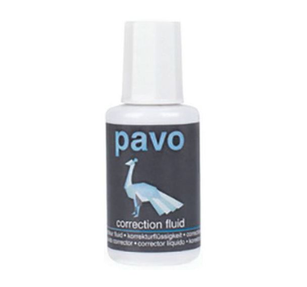 Lot de 12 Correcteur liquide blanc à base d'eau PAVO