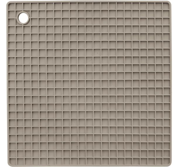 Lot de 12 Dessous de plat antidérapant - Taupe