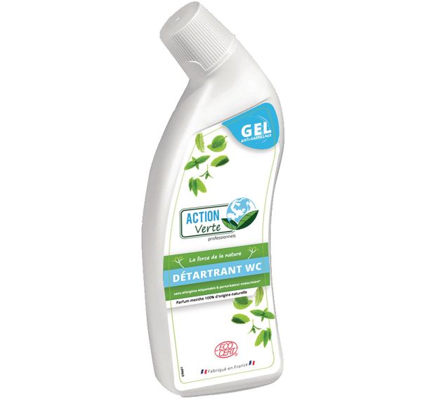 Lot de 12 Détartrant gel WC menthe Ecocert flacons de 750ml (x12)