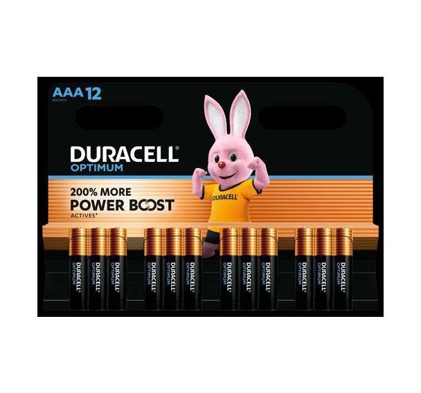 Lot de 12 Duracell Optimum AAA x 12