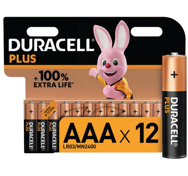 Lot de 12 Duracell Plus 100% AAA X12