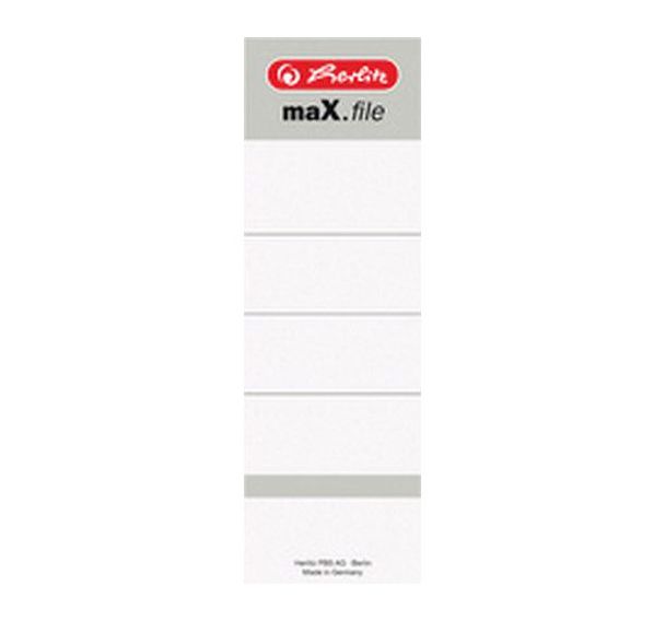 Lot de 12 Etiquettes de dos pour classeur maX.file