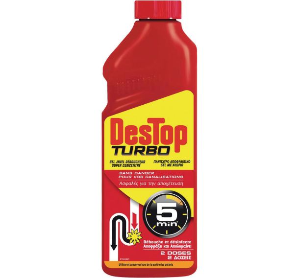 Lot de 12 Gel déboucheur Turbo 1L