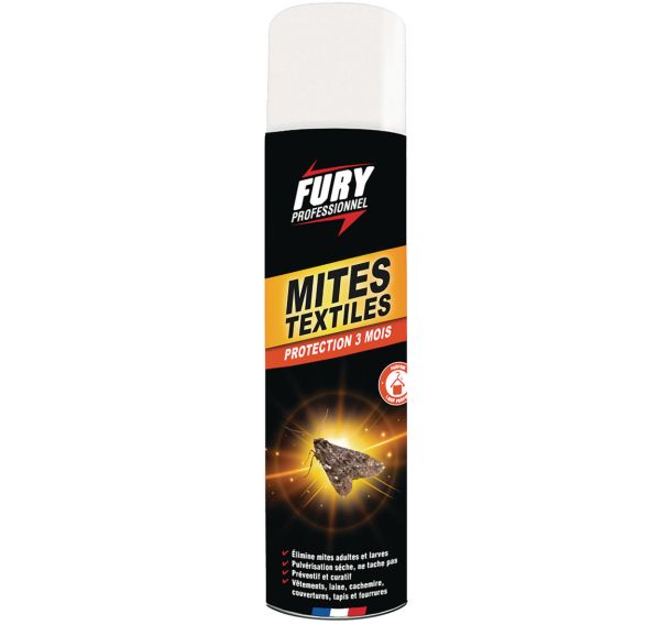 Lot de 12 Insecticide anti mites textiles 400ml