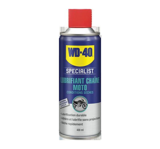 Lot de 12 Lubrifiants chaîne moto conditions sèches 400 ml