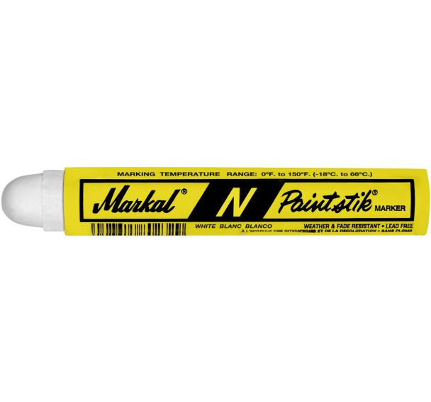 Lot de 12 Marquage invisible après mise en peinture Paintstik N BLANC
