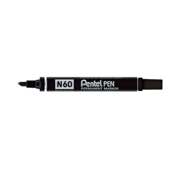 Lot de 12 Marqueurs N60 - Pointe: Biseauté - Encre :Noir