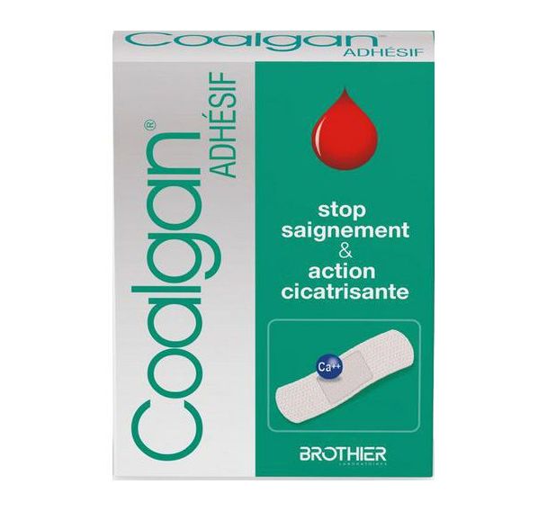 Lot de 12 Pansements hémostatique stériles - 2 formats - Coalgan