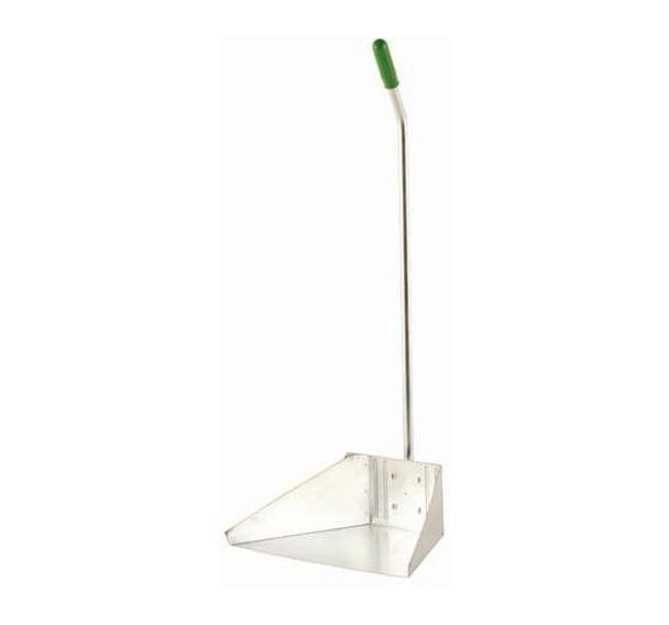 Lot de 12 Pelle à déchets avec poignée long - Acier Galvanisé