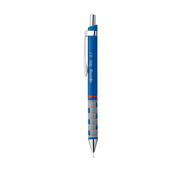 Lot de 12 Porte-mine Tikky HB 0.7 mm - Corps bleu - rOtring®