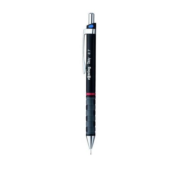 Lot de 12 Porte-mine Tikky II calibré 0.7 mm - Noir - rOtring®