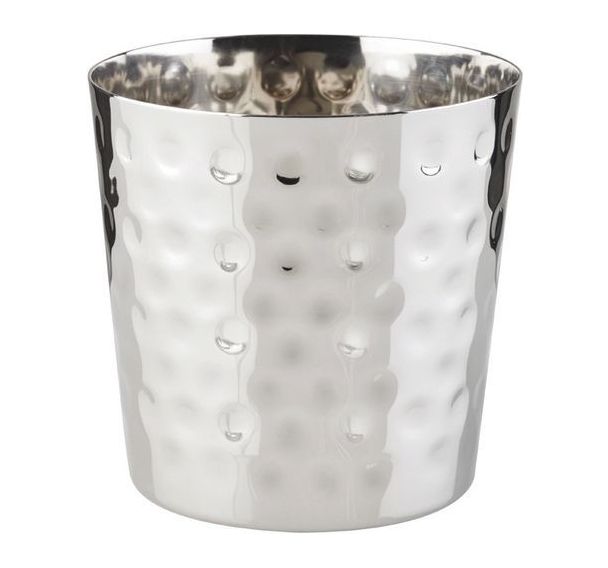 Lot de 12 Pot à frites martelé