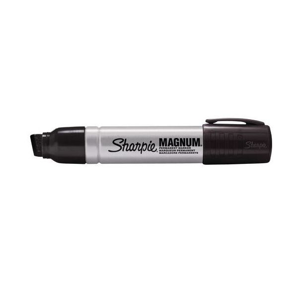 Lot de 12 Sharpie Marqueur Indélébile Pointe 14.8 mm biseautée - noir