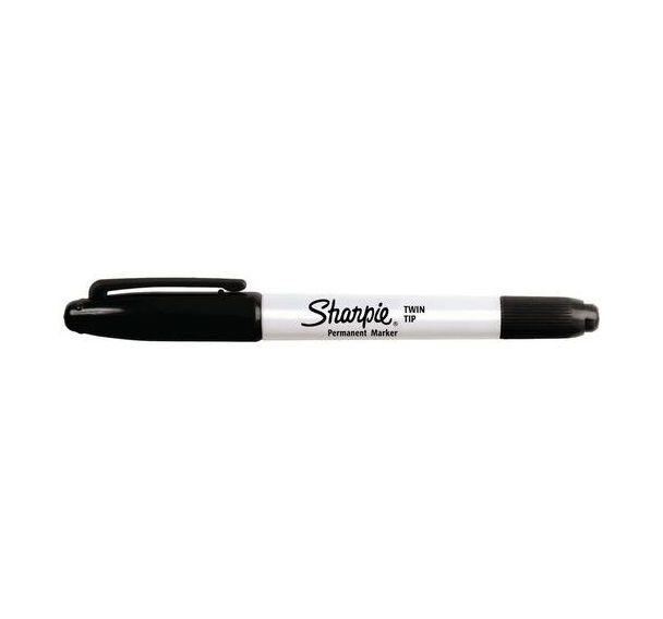 Lot de 12 Sharpie Marqueurs Permanents à Pointe Double - Noir