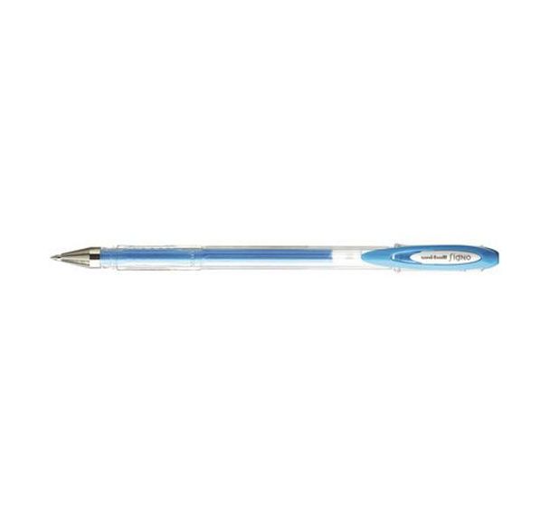Lot de 12 Stylo roller encre gel SIGNO Pastel UM-120AC, bleu