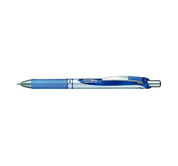 Lot de 12 Stylos nergel BL77 - Pointe :Métal - Encre gel Bleue