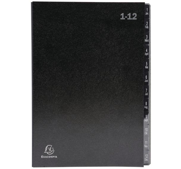 Lot de 12 Trieur rigide économique ordonator 12 compartiments 24x34cm