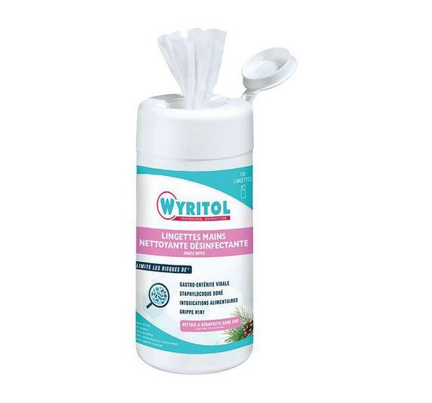 Lot de 12 Wyritol 100 lingettes mains