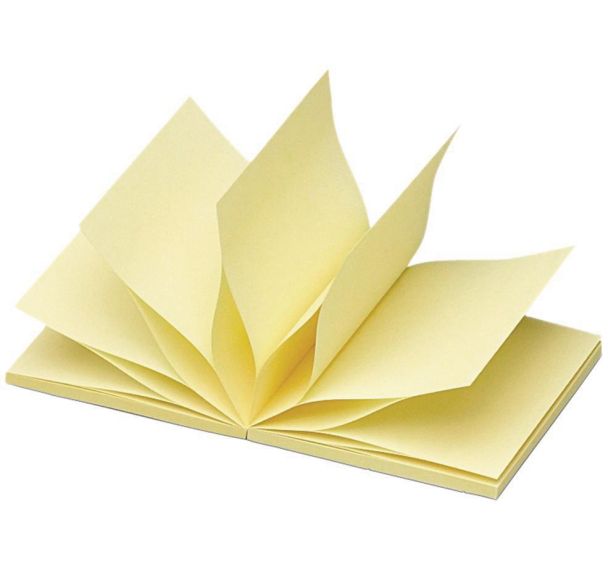 Lot de 12 Z-Notes Eco Pliage en Z Jaune