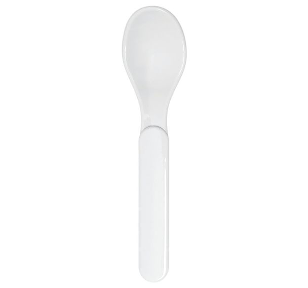 Lot de 12 cuillères copolyester blanches