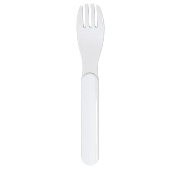 Lot de 12 fourchettes copolyester blanches