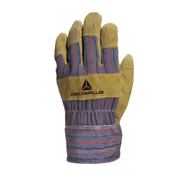 Lot de 12 paires Gant docker cuir bovin DC103 -Taille 10 - Bleu