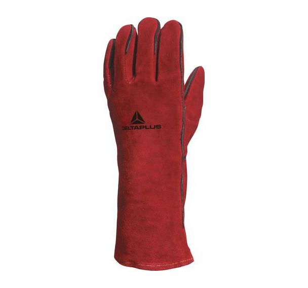 Lot de 12 paires Gant soudeur cousu Kevlar CA615K -Taille 10 - Rouge