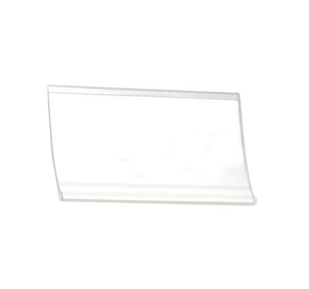 Lot de 12 porte-étiquettes pour rayonnage fil d'acier