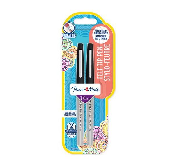 Lot de 12 stylos à bille Inkjoy capuchonnés assortis
